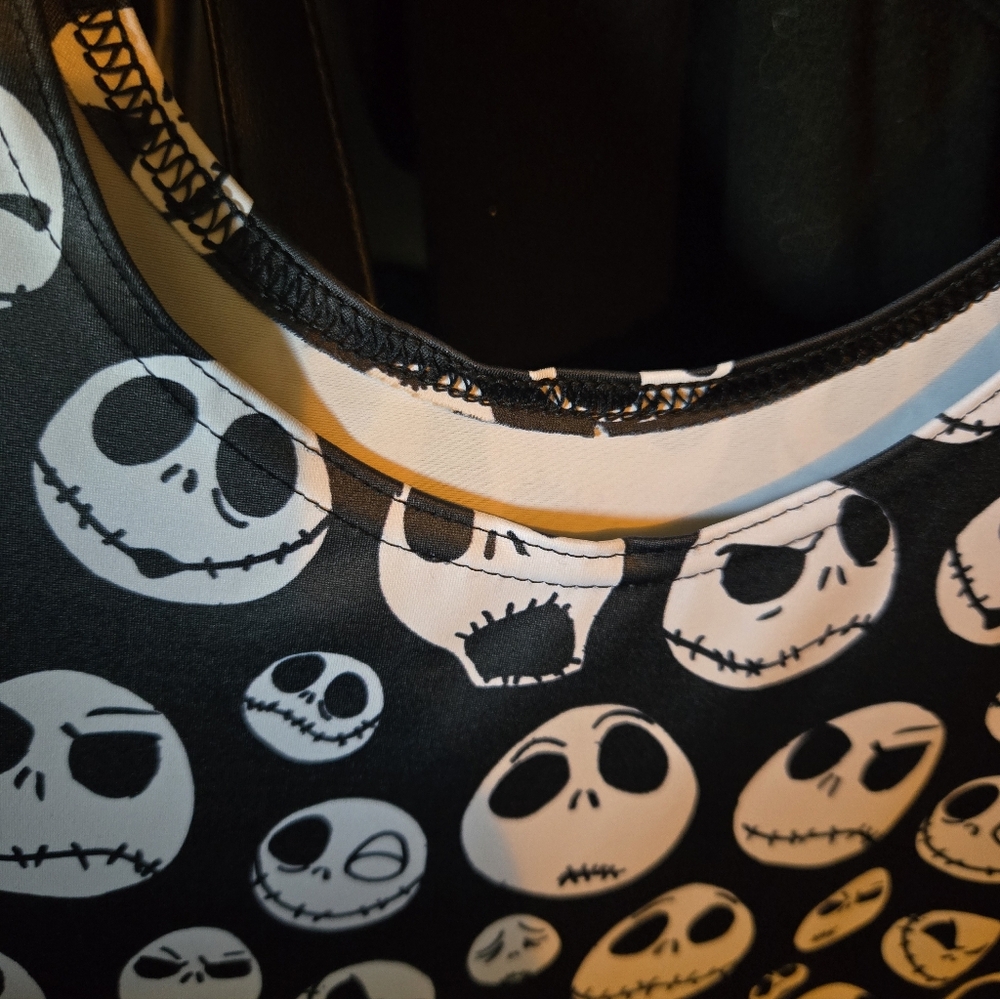Blackmilk Nightmare Before Christmas Jack Skellington Head Skater Dress XL - Picture 3 of 5